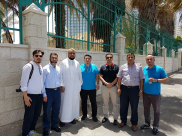 بالصور: وفد من حزب الوفاء والاصلاح والهيئة الاسلامية في زيارة تفقدية لمسجد حسن بك بيافا